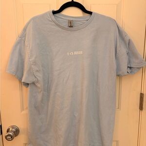 Gildan Light Blue 'I <3 Jesus' T-Shirt